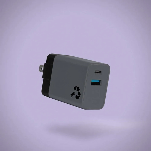 Nimble WALLY Mini Wall Charger 20W Dual Port USB-C & USB-A